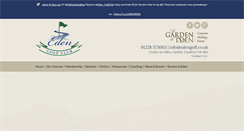 Desktop Screenshot of edengolf.co.uk