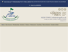 Tablet Screenshot of edengolf.co.uk